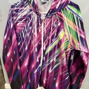 Fila Sport Purple and Green Zip-Up Jacket